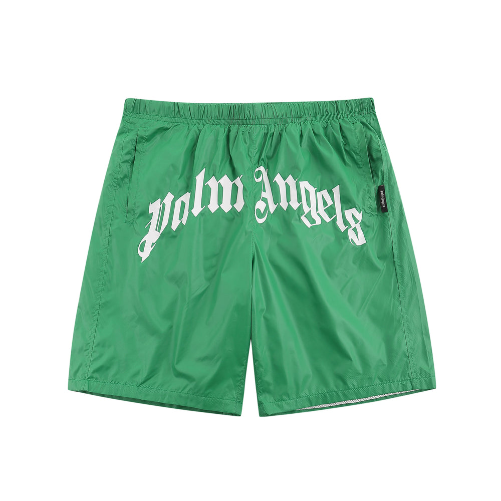 Palm Angels Style Letter Print Quick Dry Shorts