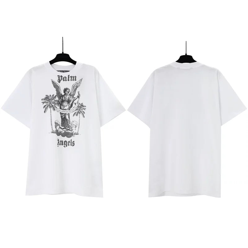 Palm Angels Graphic Oversized Cotton Streetwear Tee