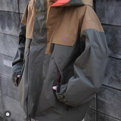 23SS KOLOR Abe Run One Color Japanese Splicing Waterproof Splicing Skill Stormtrooper Jacket Hooded Jacket