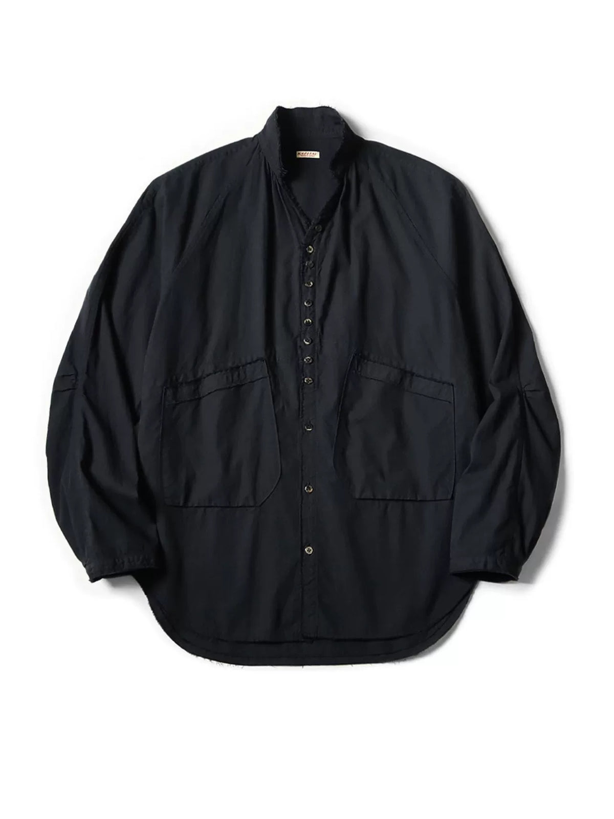 25AW KAPITAL Hirata and Hongri casual cotton and linen double bag irregular breasted loose long sleeved shirt