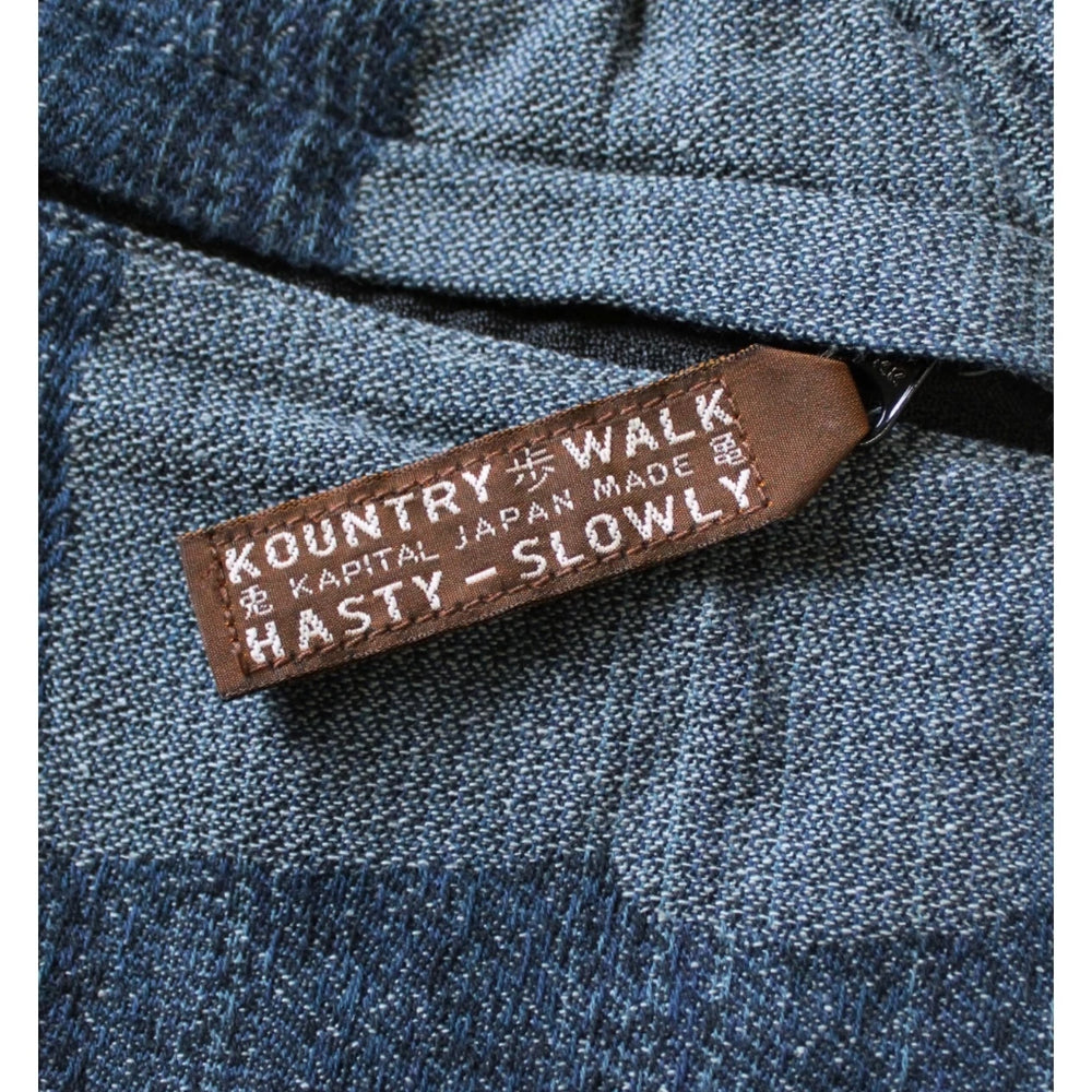 26SS KAPITAL HH Hirata and Hongri Vintage Baijia Cloth Splicing Printed Elastic Adjustable Shorts