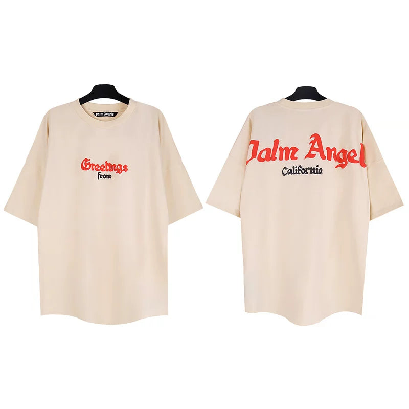 Palm Angels Graphic Oversized Cotton Streetwear Tee