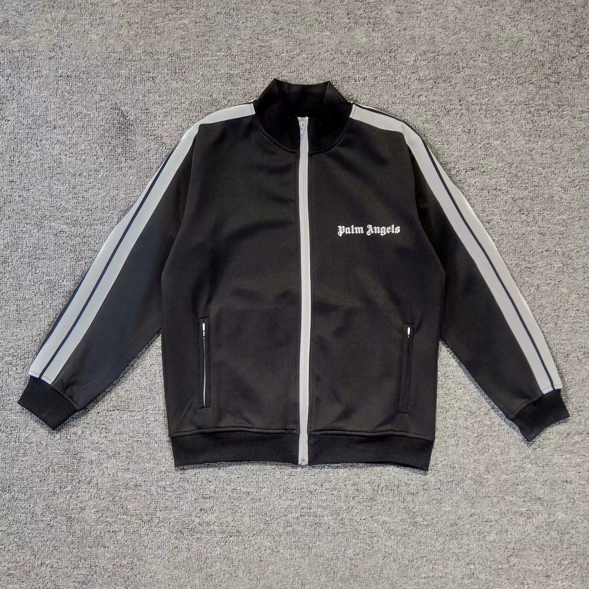 Palm Angels Style Side Stripe Vintage Track Jacket