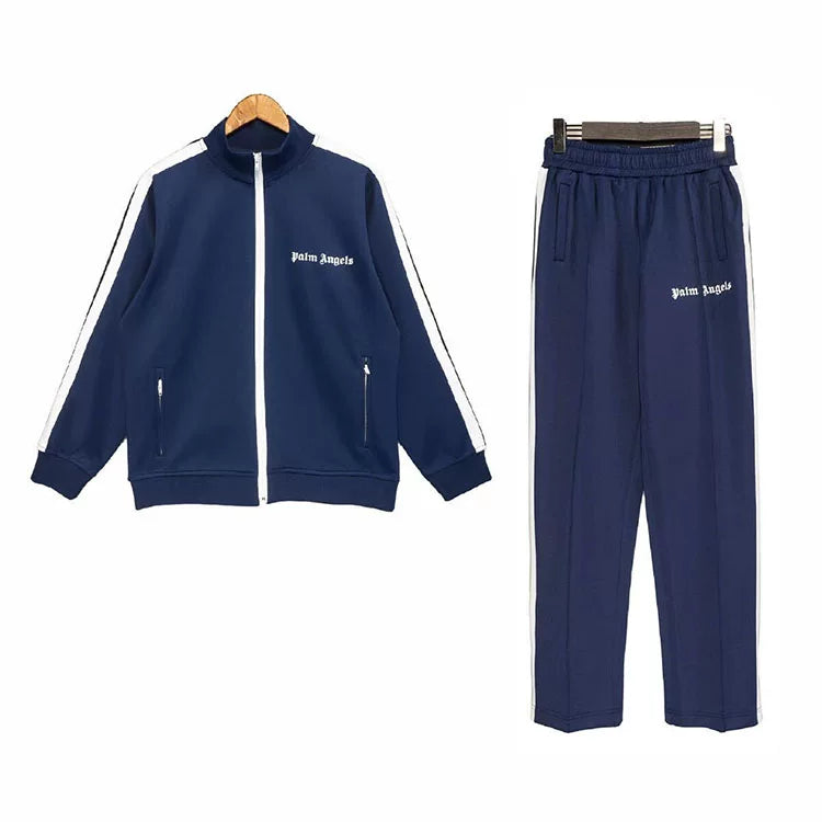 Palm Angels Style Rainbow Stripe Tracksuit Set
