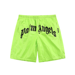 Palm Angels Style Letter Print Quick Dry Shorts