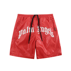 Palm Angels Style Letter Print Quick Dry Shorts