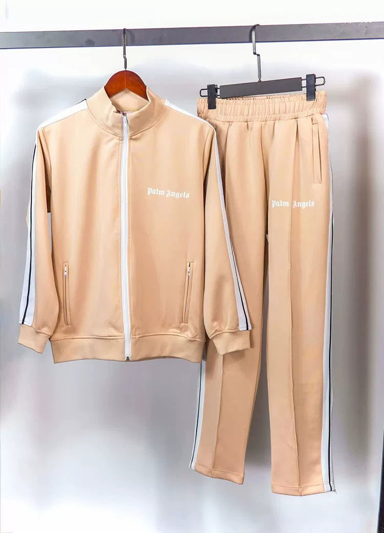 Palm Angels Style Rainbow Stripe Tracksuit Set