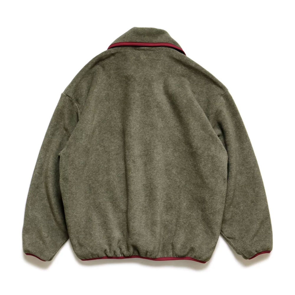 21AW KAPITAL Hirata Kazuhiro Two tone Fleece Embroidery Multi functional Loose Long Sleeve Jacket Coat