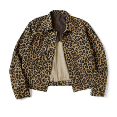 25AW KAPITAL HH Hirata and Hongri leopard print two pocket workwear casual lapel jacket jacket