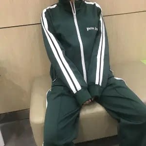 Palm Angels Style Rainbow Stripe Tracksuit Set