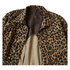 25AW KAPITAL HH Hirata and Hongri leopard print two pocket workwear casual lapel jacket jacket