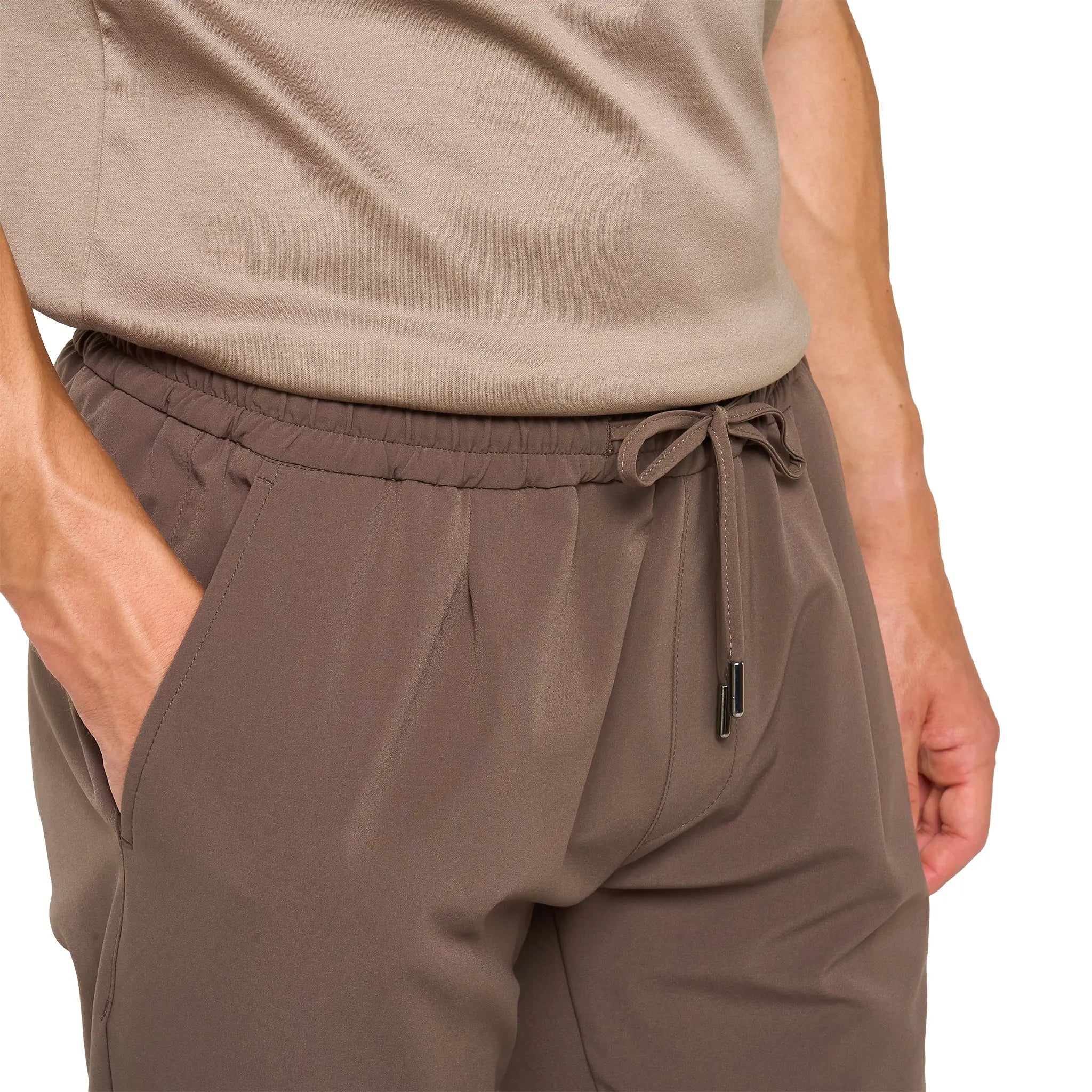 Loiano Tech Taupe Trousers