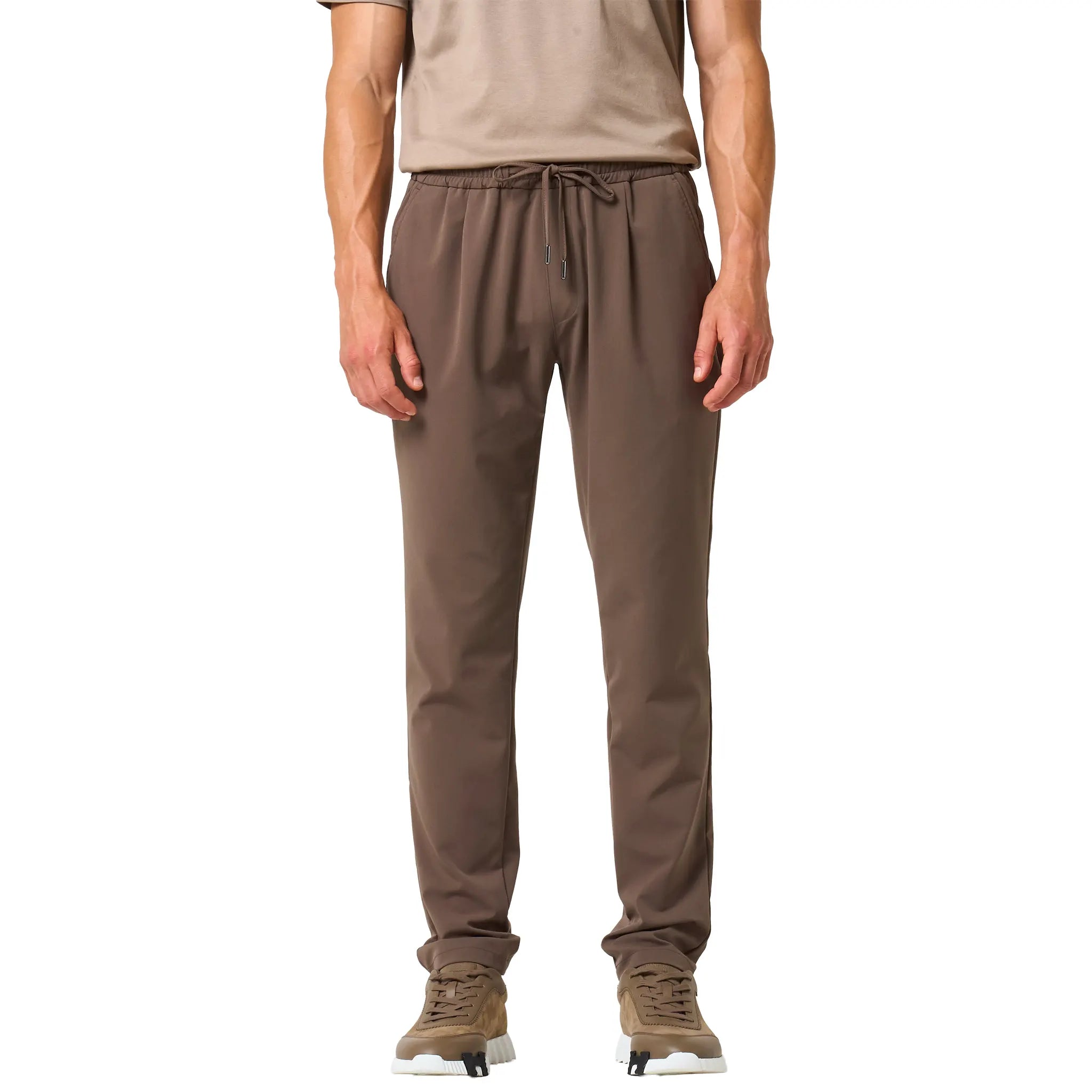 Loiano Tech Taupe Trousers