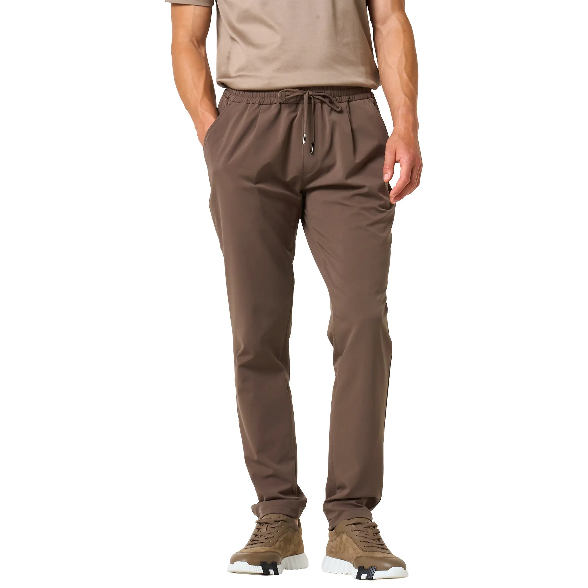 Loiano Tech Taupe Trousers